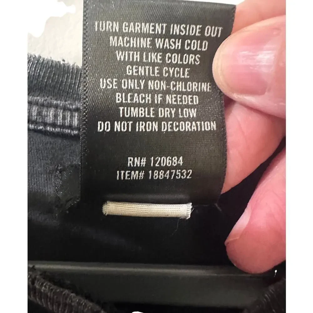 Social Collision Mineral Wash Slashed Laddered Sleeve T-Shirt Mall Goth Grunge S - Picture 3 of 7